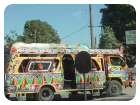 南国ハイチのカラフルなバス