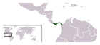 パナマの地図